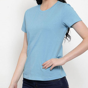 Camiseta de Mujer con Estampado 3D de Gato, Cuello Redondo, Estilo Retro, Color Azul Cielo, Oferta - Product Image 1