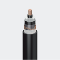 Kabel Aluminium Tahan Air Isolasi TR-XLPE Tegangan Menengah Industri 22.9kV Selubung PE Maks 470A Berbagai Ukuran untuk Pembangkit Listrik