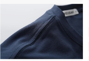 T-shirt pour homme en coton 100% de haute qualité, poids lourd, été, surdimensionné, 200 grammes, impression personnalisée, uni - Product Image 3