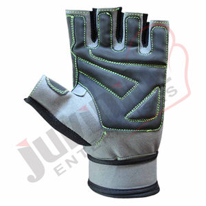 ถุงมือออกกำลังกายแบบครึ่งนิ้วหนังแท้กันน้ำ ดีไซน์สั่งทำพิเศษ สำหรับการฝึกซ้อมในยิมและการยกน้ำหนัก - Product Image 2