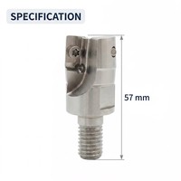 Tête de fraise CNC EAP400R en gros coupe rapide à 4 cannelures avec fraise en bout durable prend en charge OEM et ODM