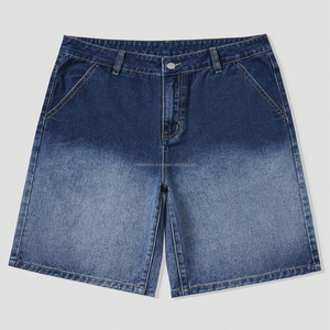 Shorts en jean amples pour homme, respirants, de haute qualité, avec broderie en cristal, 100% coton denim, vintage, été, extérieur, jorts - Product Image 1