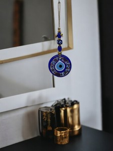 Ojo Turco DAFNI de 9 CM, Hecho a Mano, con Relieve, Magnético, Decoración Tradicional para Pared - Product Image 1