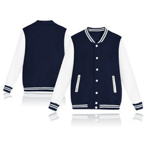 High Street Oem Hombres Chaqueta de béisbol 100% Poliéster Original Varsity Jacket Temporada de invierno Precio barato Letterman Varsity Jacket - Product Image 6