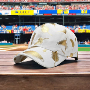 Casquette de baseball unisexe en tissu éponge à 6 panneaux, profil moyen, style Dad Hat, avec logo brodé en relief 3D, respirante et imperméable, personnalisable OEM en gros - Product Image 1