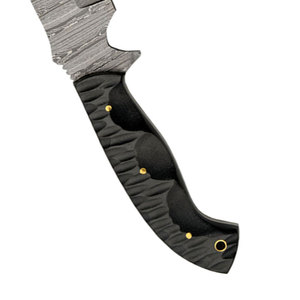 Couteau de survie en acier de Damas, fabriqué à la main avec une manche pleine soie, pour le camping, la randonnée, la cuisine et les tâches utilitaires générales - Product Image 6