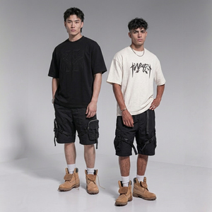Camisetas Personalizadas Premium de 380 g/m², Unisex, de Algodón Estampado, 92% Algodón, 8% Elastano, Ropa Urbana en Blanco, Diseño de Moda - Product Image 1