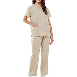 ชุดยูนิฟอร์มพยาบาลผ้าฝ้ายถักสำหรับผู้หญิงระบายอากาศได้ดีชุดพยาบาล - Product Image 5