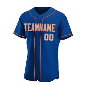 Maillots de baseball et de softball unisexes pour adultes, personnalisés, respirants, à col en V, avec broderie sublimée et technique de couture perlée - Product Image 3