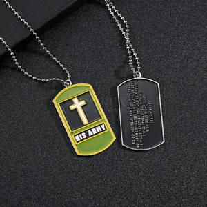 लेजर उत्कीर्णन के साथ थोक चांदी की प्लेटेड कुत्ते टैग - Product Image 3