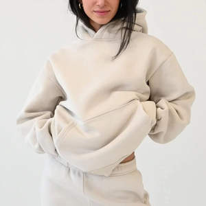 OEM Manufacturing Custom Women's <b>Fleece</b> Cotton Sweatshirts Blend <b>Oversized</b> Cozy Comfort Unisex Deep Hood <b>Hoodies</b> - Product Image 1