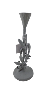 Bougeoir en métal à 3 bras Bougeoir en pierre grise pour la maison et le salon Vente en gros décorative en vrac - Product Image 4