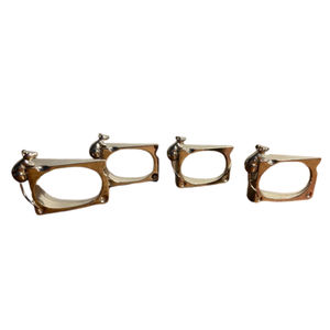 Handmade European and American Style Metal <b>Silver</b> Round Shape Embossed Designer <b>Napkin</b> Ring for Dinner Table Decoration - Product Image 6