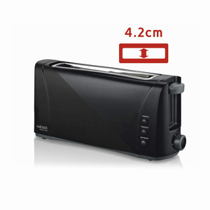 เครื่องปิ้งขนมปังสแตนเลสอเนกประสงค์พร้อมช่องยาวพิเศษดาร์กซัน 1000W (เฮเกอร์ TO-100.007A) - Product Image 4