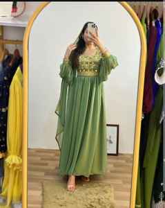 Negotiable Price Afghan Vintage Dresses Top Selling Velvet Material Afghan Kuchi Frock Available in Custom Colors and Designs - Product Image 2