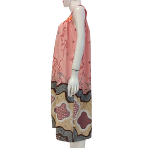 Robe de grande taille avec un motif mignon avec un ruban sur les épaules Doux et solide Teint Sexy Color Motif Chrysanta - Product Image 4