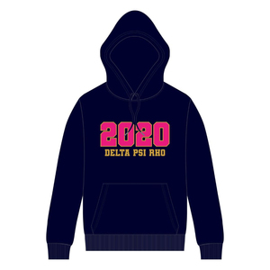 Coton Poly marine Delta Psi Rho sororité pull à capuche année fondatrice 2020 vie grecque vêtements doux confortable tenue décontracté - Product Image 1