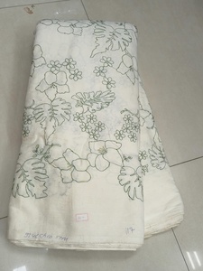 Tissu en coton brodé de qualité supérieure pour costumes féminins, lehengas et kurtis, vêtements ethniques de créateur, vendu au mètre - Product Image 4