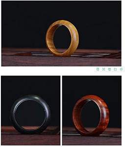 3 uds SHINE INDIA CRAFTS SIC-2344 clásico Simple pareja banda de boda de madera para hombres tamaño personalizado Color de madera Natural - Product Image 5