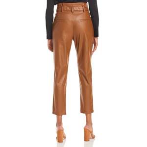 Pantaloni Casual da Donna Lucy Paris in Ecopelle con Vita Paperbag e Tessuto PU Anti-Pilling - Product Image 4