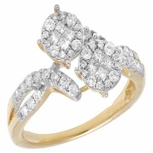 Elegante Anillo de Compromiso con Moissanita en Plata de Ley 925 con Piedras Laterales, Anillo de Boda con Incrustaciones de Diamantes, Joyería para Fiestas - Product Image 4