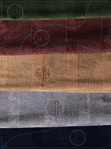 Toalla de Mano Ares de Terciopelo con Rayas Tejidas, 70x140cm, 300-600 GSM, Suave, Absorbente, Ecológica, para Hotel y Hogar, Venta al Por Mayor, 100% Algodón - Product Image 4