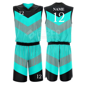 Conception de logo personnalisée, créez votre propre ensemble de maillots de basket-ball respirants pour hommes, grande taille, prix de gros en stock - Product Image 4
