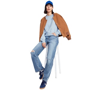 Multi colores mujer nuevo 2025 transpirable sostenible gota hombro corto longitud Tops Casual moda recortada sudadera - Product Image 4