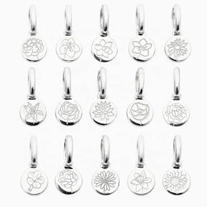 Новый дизайн 925 стерлингового серебра 14K/18K позолоченные персонализированные ювелирные изделия с гравировкой цветов для женщин - Product Image 5