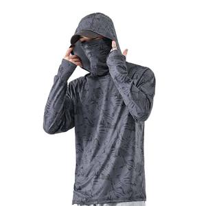 Fabricant OEM de sweats à capuche de pêche personnalisés, résistants aux UV, en tissu interlock, avec étiquette privée, pour la vente en gros et la production en vrac - Product Image 3