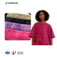 Transferts thermiques 3D en relief HONGCAI pour l'exportation : motifs d'impression pour t-shirts, autocollants de logo pour vêtements résistants au lavage