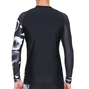 Manches longues hommes Rash guard Compression à séchage rapide BJJ Rush Guard pour l'entraînement Sports Gym Fighting Wear rash guard - Product Image 5