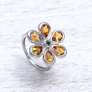Anillos de diseñador de plata de ley sólida 925, piedras preciosas de citrino naturales hechas a mano, joyería fina para bodas, la última joyería semipreciosa - Product Image 4