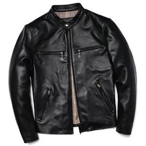 Nueva chaqueta de cuero de motociclista para hombre, abrigo de motocicleta de cuero genuino Natural, ropa suave delgada de primavera y otoño, Envío Gratis - Product Image 5