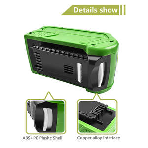 Batteries neuves pour outils électriques Greenworks 40V, scie à perche sans fil et tronçonneuse sans fil 40V 12 pouces et tondeuse à gazon sans fil - Product Image 3