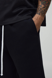 Pantalon pour homme 100% coton sur mesure de couleur unie avec poches latérales Pantalon de survêtement 100% coton sur mesure lavé pour homme - Product Image 5