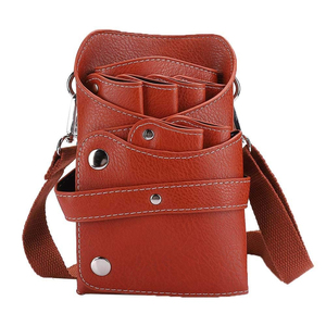 High Quality Genuine Leather Salon Scissors <b>Display</b> Pouch <b>Case</b> | Salon Barber Beauty Shears <b>Display</b> <b>Cases</b> Pouch Custom Logo - Product Image 1