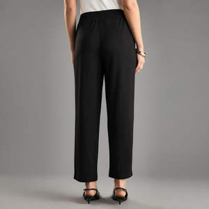 Pantalones y pantalones de mujer Moda para mujer Sólido de cintura alta Tamaño con bolsillos laterales Joggers casuales Pantalones de mujer - Product Image 2