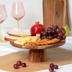 Présentoir à gâteau moderne et élégant en bois d'acacia Plateaux décoratifs multifonctionnels pour Ramadan Mariage Diwali Occasions Exportations d'épicéa - Product Image 6