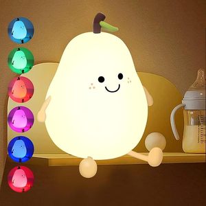 Citymart 7-colore luce notturna a LED per bambini USB ricaricabile 3000k luce calda luminosità regolabile 5V ingresso AAA alimentato a batteria - Product Image 5