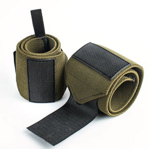Support de poignet de fitness en coton, sangles de poignet personnalisées, qualité supérieure, pour la musculation, l'haltérophilie, respirant, avec service OEM - Product Image 1