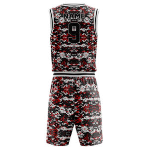 เสื้อบาสเก็ตบอลขายส่งแบบใหม่ล่าสุด พร้อมโลโก้ทีม  รับผลิตตามสั่ง  ชุดยูนิฟอร์มจำนวนมาก  ไซส์ใหญ่  ลายพิมพ์ดิจิทัล 100% - Product Image 6