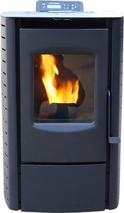 Fourneau à granulés de bois à alimentation automatique avec grande puissance calorifique et fonction de contrôle de la température - Product Image 6