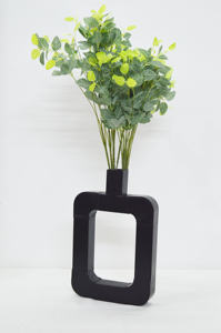 Premium Iron Hand Made Antique Black Table Top <b>Vases</b> Metal Powder Coated Vintage <b>Cheap</b> Price Black Home Wedding Decoration <b>Vases</b> - Product Image 3