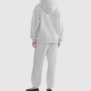 Sudadera con capucha blanca para hombre de peso pesado 2025, chaqueta con cremallera, forro polar cálido con bolsillos delanteros, ropa de calle informal esencial - Product Image 4