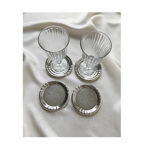 Customized <b>Personalised</b> Stainless Steel Metal Round Coasters for Coffee <b>Beer</b> for Accessories <b>Mats</b> & Pads - Product Image 5