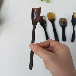 Qualité Corne Couverts Cuillère Ensemble Table Dessert Nouvelle Arrivée Écologique par croissant artisanat - Product Image 2