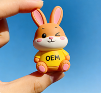 Fabricant de figurines d'action en PVC de dessin animé d'éléphant, modèle 3D personnalisé en gros, designer d'usine, OEM, art, jouet en PVC, collection, pour cadeau