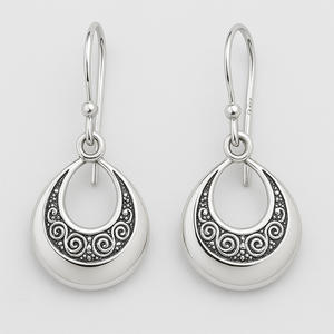 Dubai gran moda pendientes de acero inoxidable tarjeta diseño de logotipo personalizado - Product Image 4