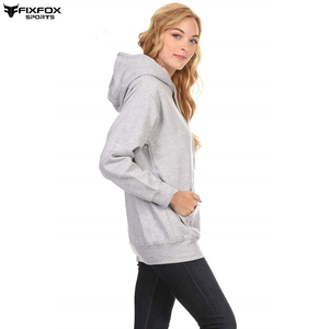 Wholesale Women's Pullover Hoodies 500 GSM 100% Cotton Fleece OEM Design Full Sleeves Soft <b>Material</b> Winter Casual hoodie women - Product Image 4